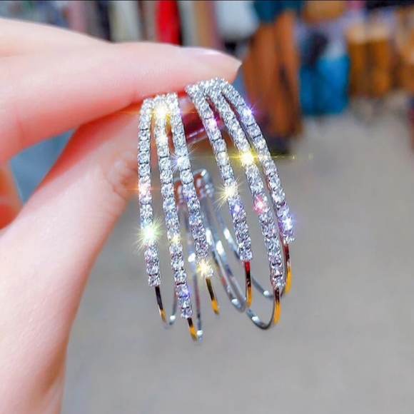 Fashion Jewelry Jewelry - HOST PICK Crystal Hoop Earrings